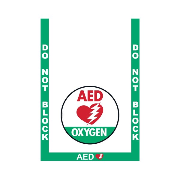 Superior Mark Floor Marking Kit, AED Kit , Vinyl IN-40-928-V - main